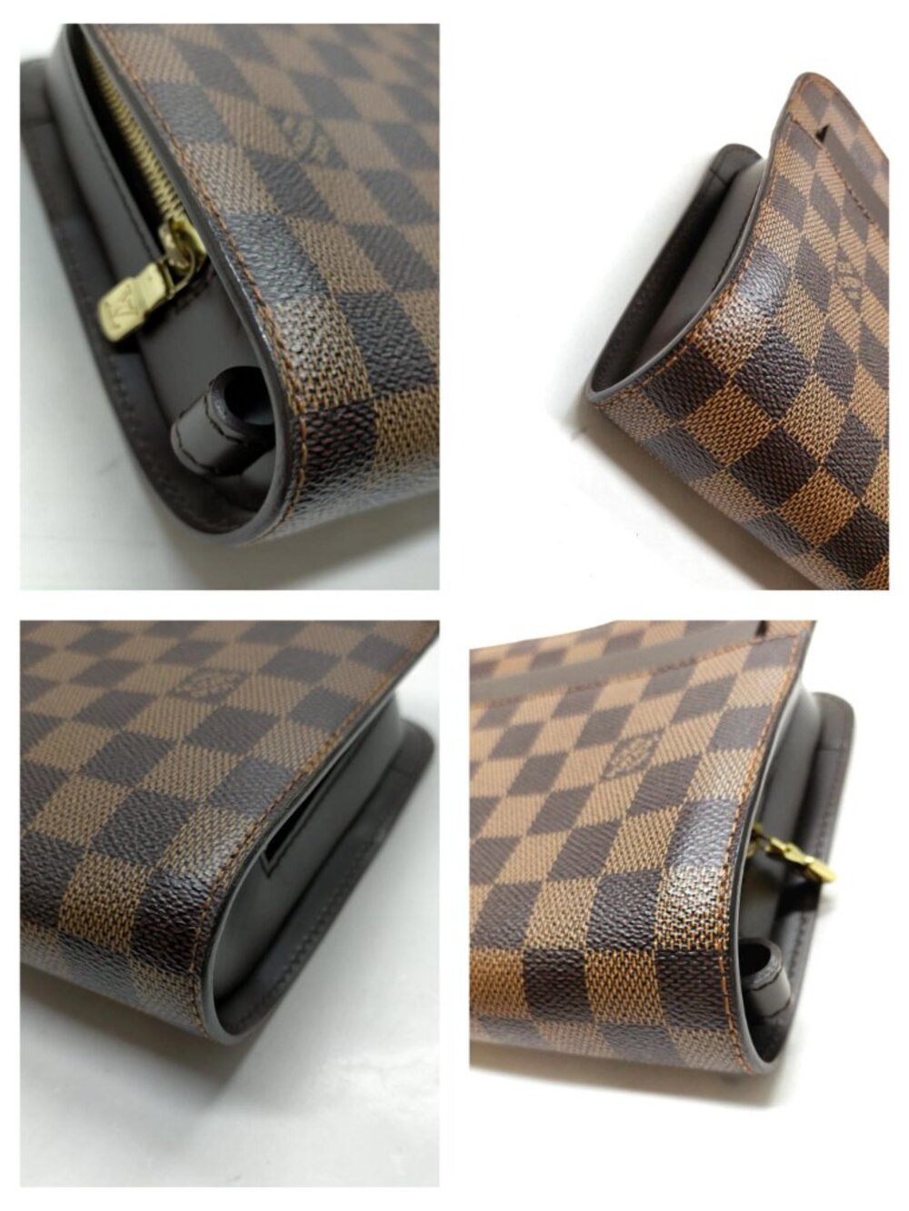 Authentic Louis Vuitton Saint Louis Damier Ebene Wallet Brown LV Zip Organizer - Picture 8 of 16